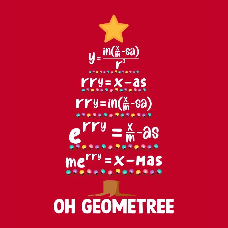 Christmas Geometry Christmas Tree and Math