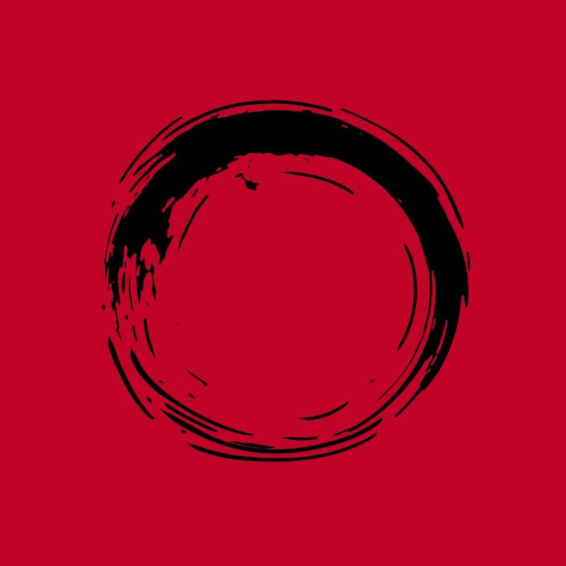Circle Black - Circle Brush Effect Black