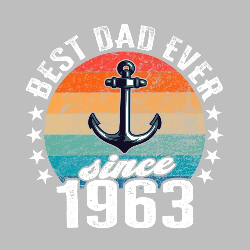Bester Papa der Welt seit 1963 Anker