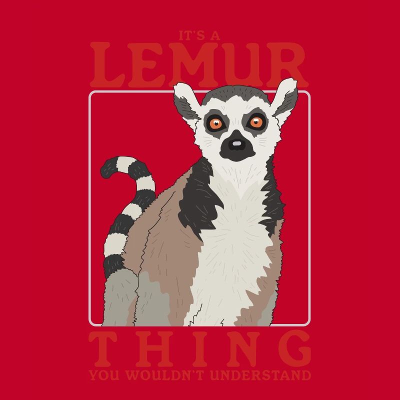 Lemur Ringtail Lemurs Ringtail Ring-tailed Lemur Lemure Gift