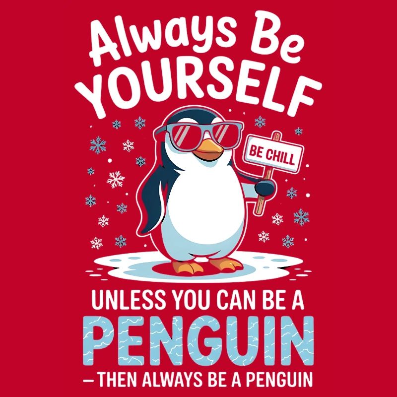 Sei immer du selbst, es sei denn, du kannst ein Pinguin sein