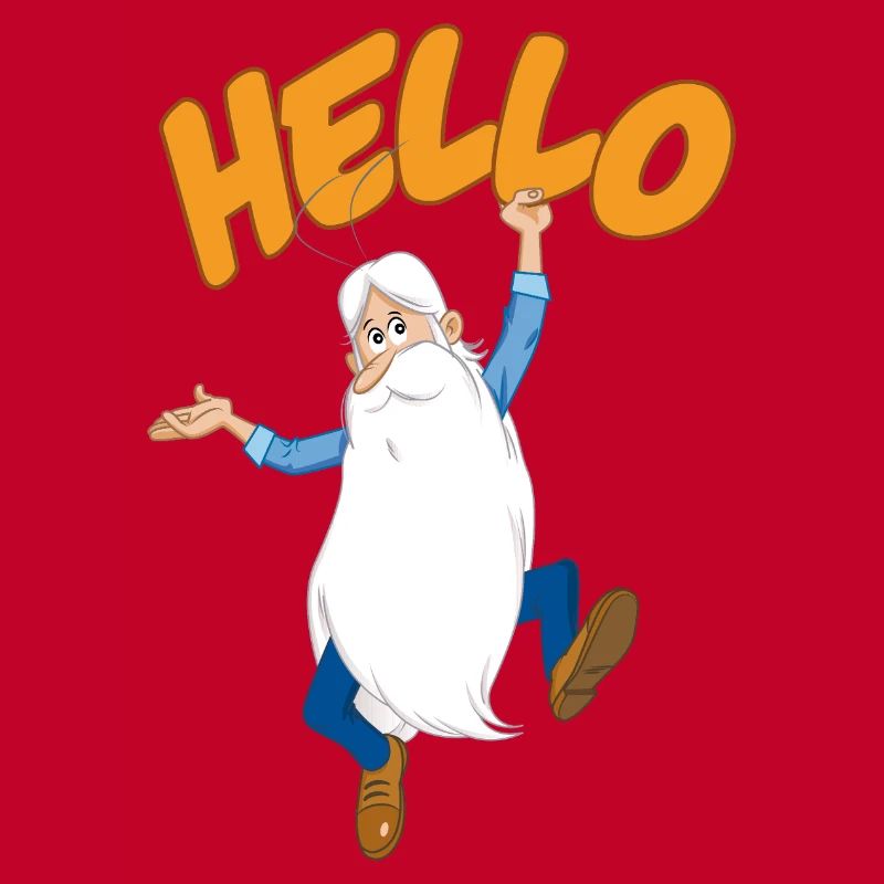 Hello Maestro avec lettrage Hello