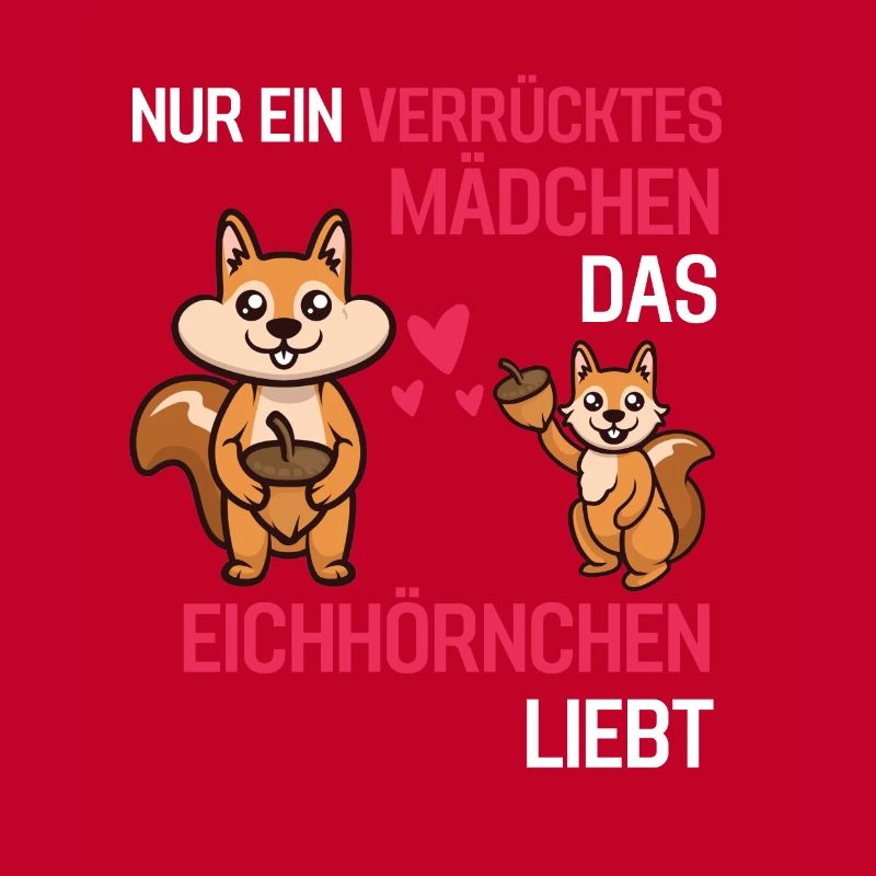 Waldbewohner Mädchen Geschenk Eichhörnchen