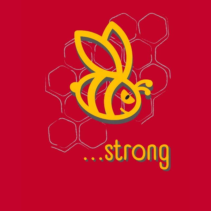 BE STRONG - SEI STARK! Motivation Statement Design