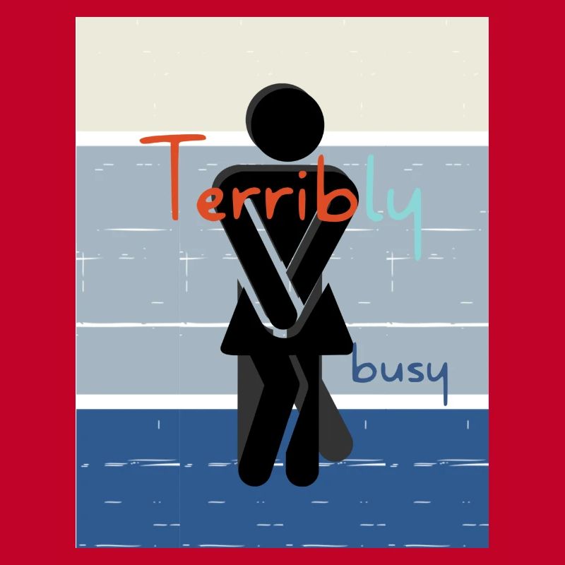 Monströs schrecklich beschäftigt.