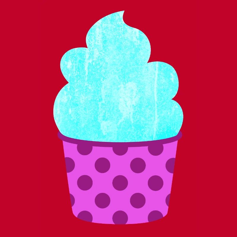 Eis Eiscreme Eiskrem Dots Punkte Softeis Sommer