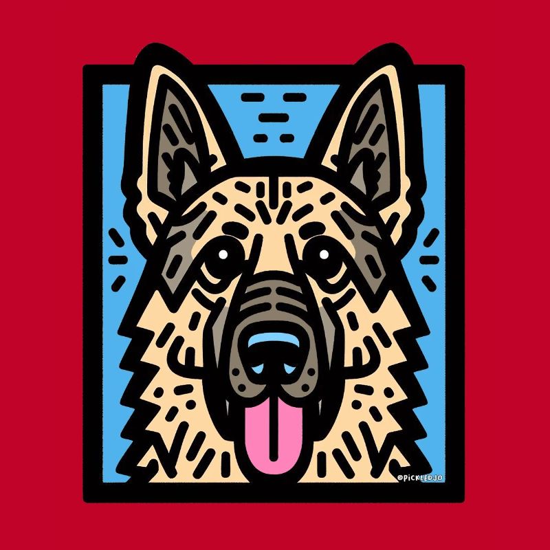German Shepherd Pop Art