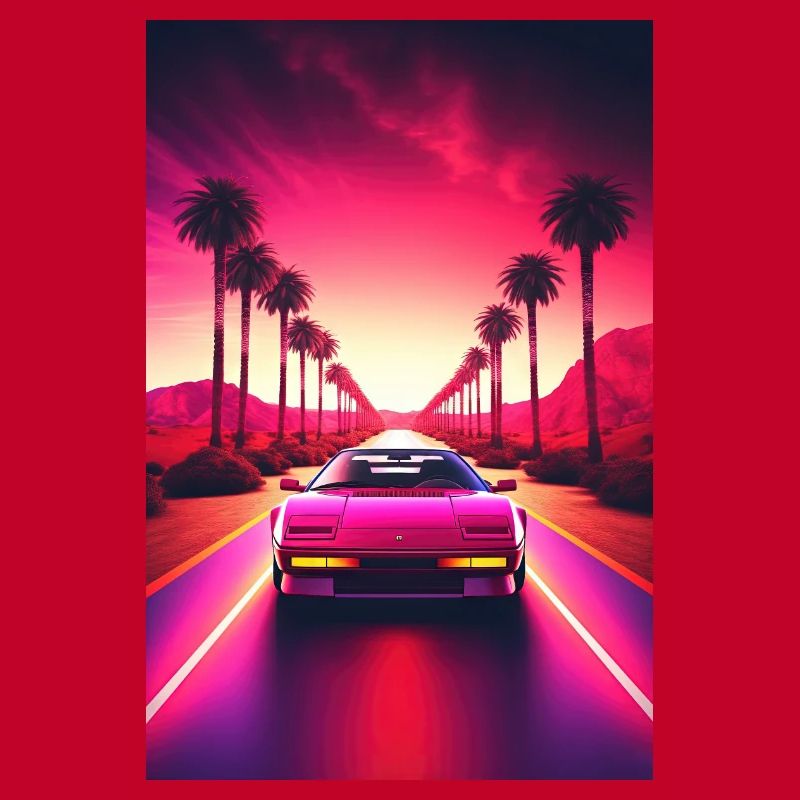 Retro Racer: A Synthwave Cruise through Time