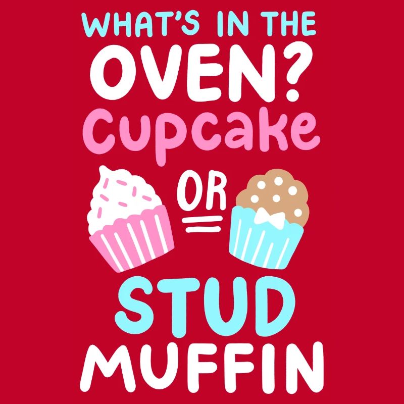 Cupcake oder Stud Muffin Gender Reveal Party