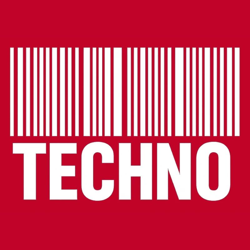Techno Barcode Muster