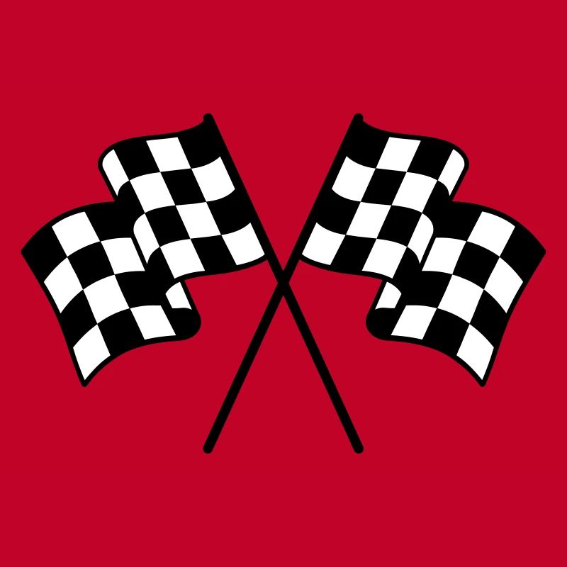 Drapeaux à Damier 2 couleur
