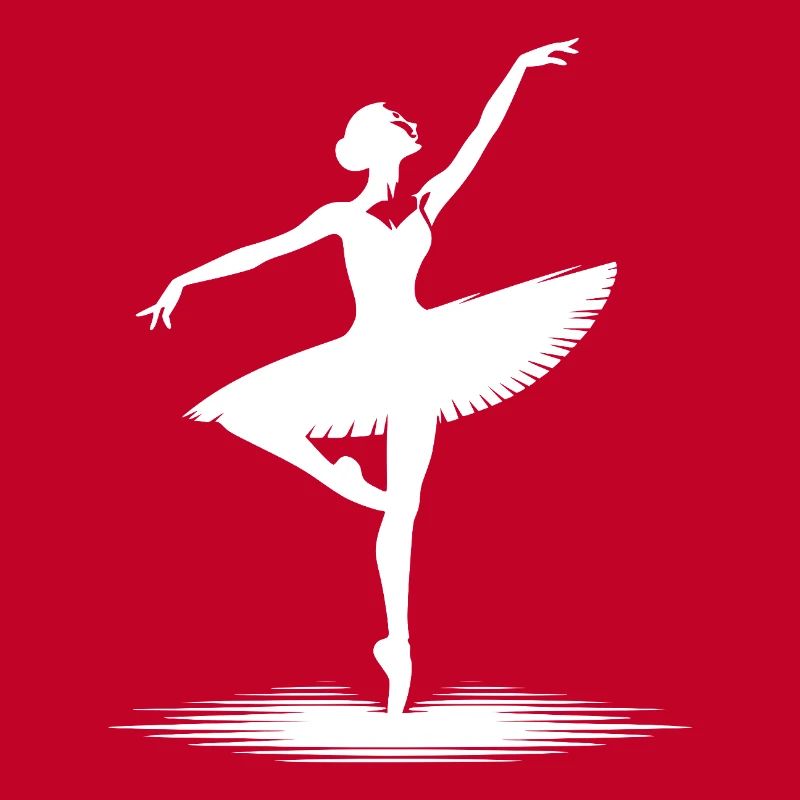 Ästhetisches Tanzdesign mit klassischer Pose