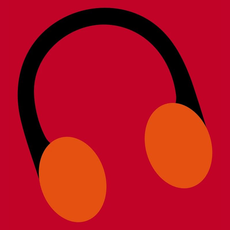 casque rétro sur l'oreille