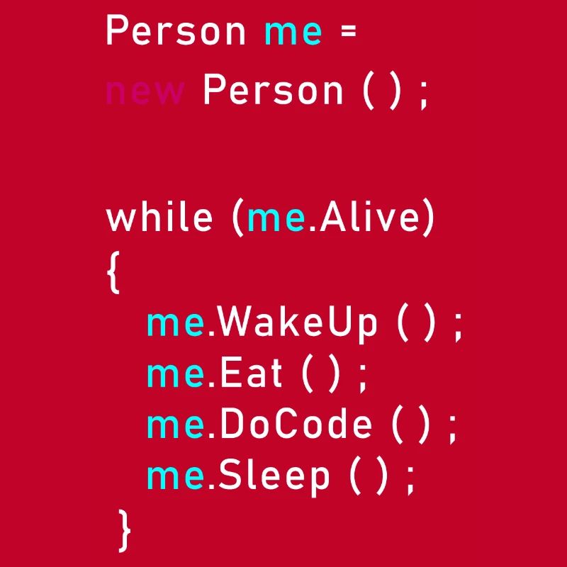 Personne moi = nouvelle personne (); Code de programmation Java