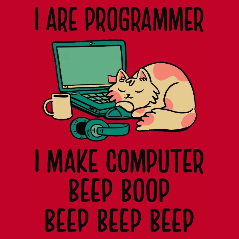 I Are Programmer I Make Computer Beep Bop Coder So