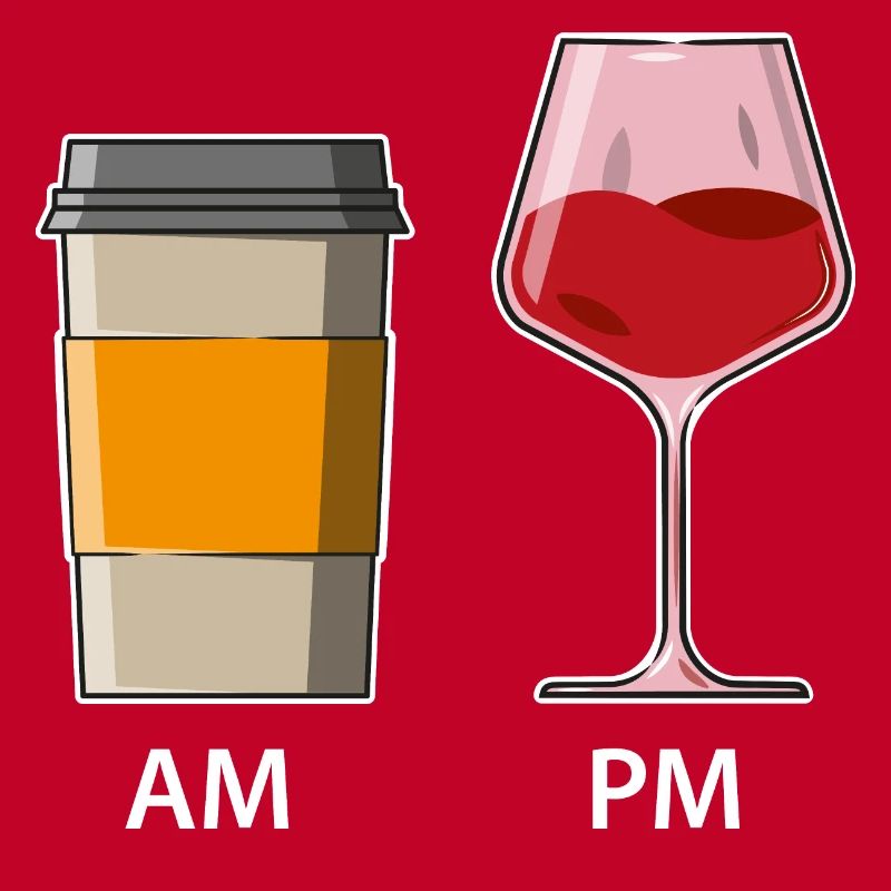 AM PM - Café le matin - Vin le soir