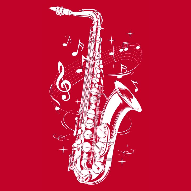 Saxophone with notes