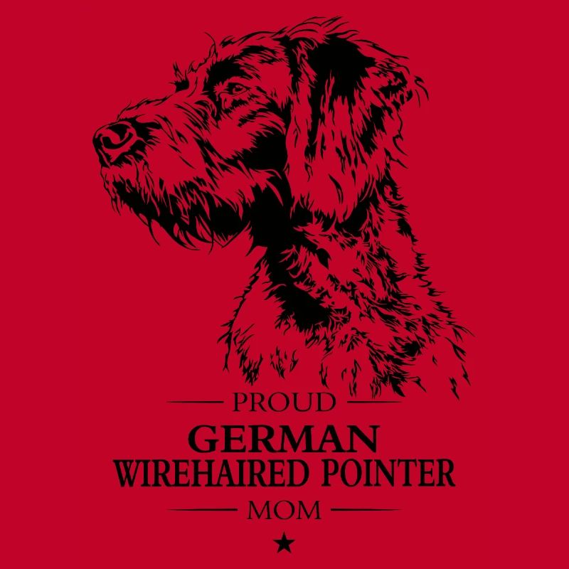 German Wirehaired Pointer Mom Dog Dog Wilsigns