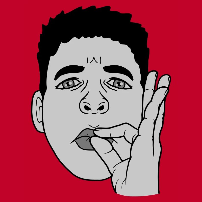 Bouche baiser main geste visage
