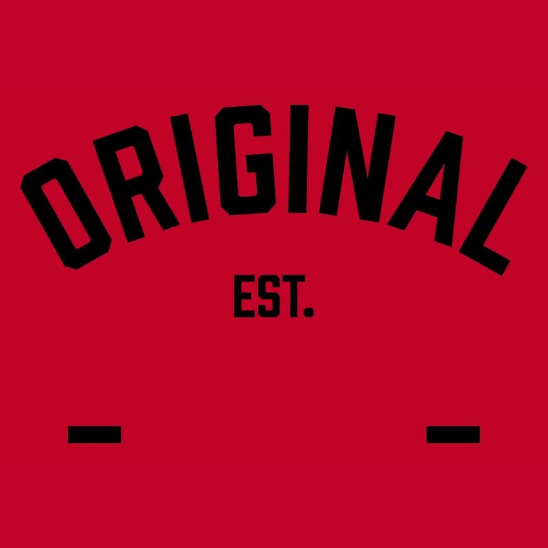 ORIGINAL est "Year" Vorlage in schwarz