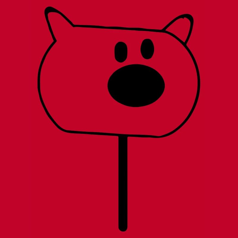 Popsicles pig's face