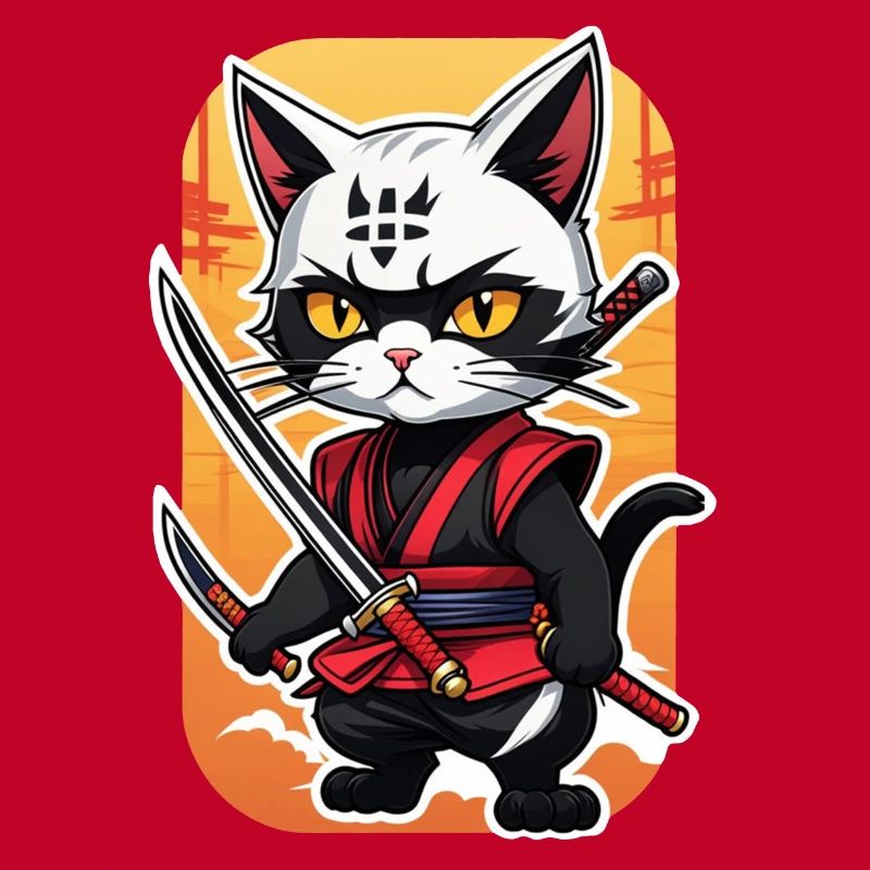 Ninja Cat - Samurai Kitten