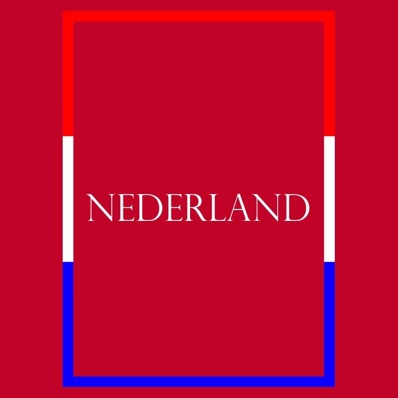 Pays-Bas Neterland, Drapeau de lettrage de déclaration