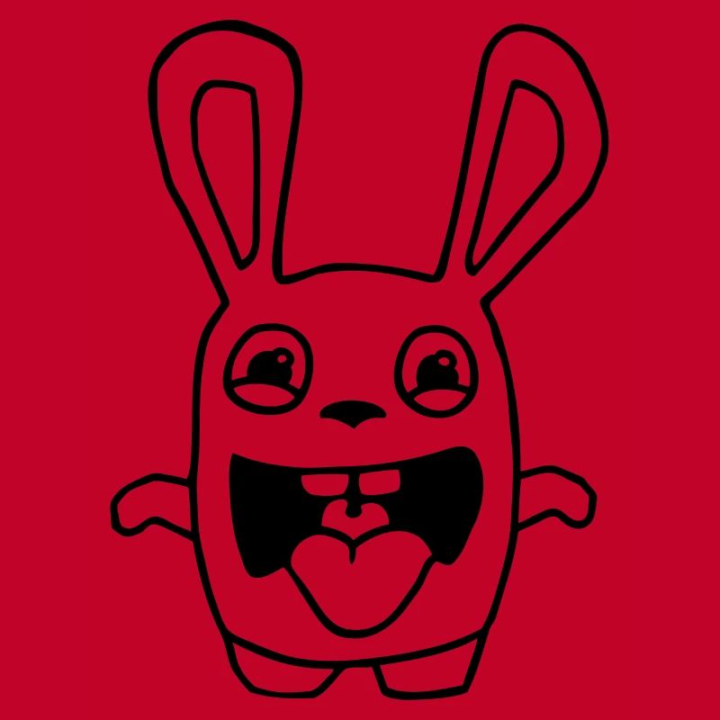 drawing cute rabbit stupid comic style cartoon fun