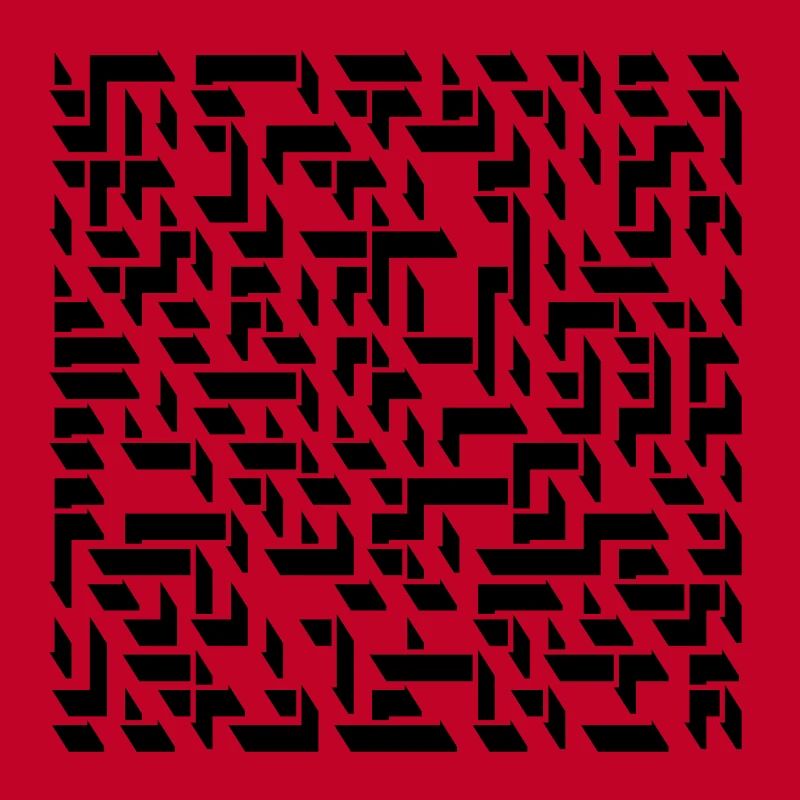 Stylized labyrinth as a shadow