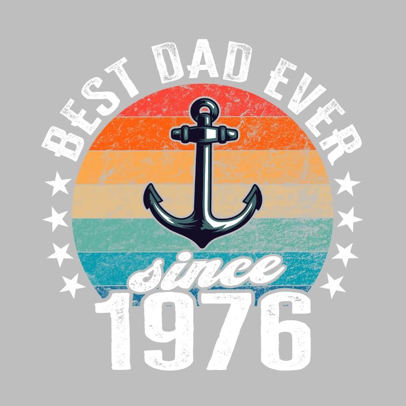 Bester Papa der Welt seit 1976 Anker