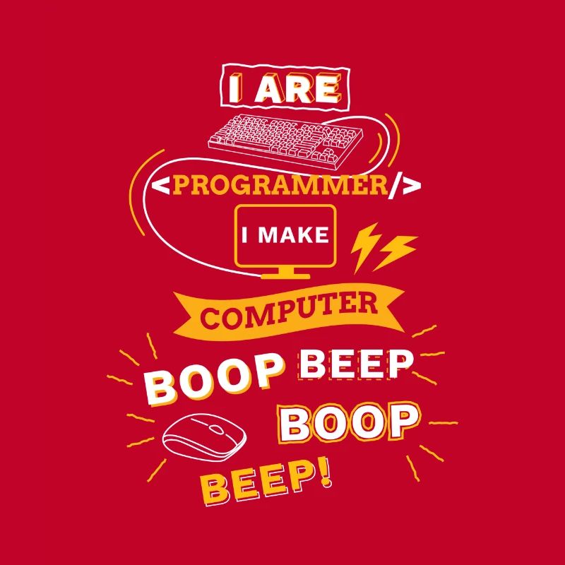 Programmer Tshirt Gift Funny Boop Beep