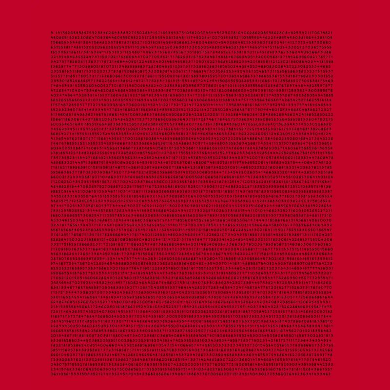 Pi over 1000 digits - nerd mathematician gift