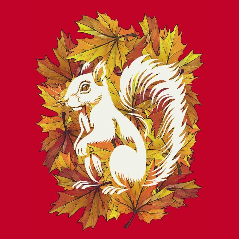 Herbstliches Eichhörnchen