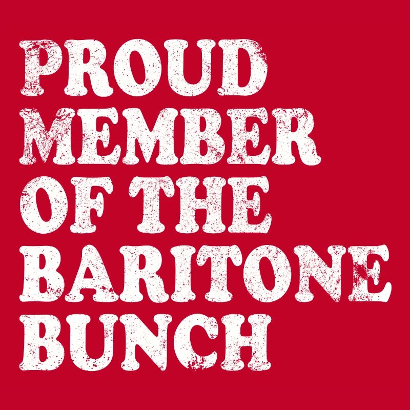 Fier membre du groupe de barytons - blanc