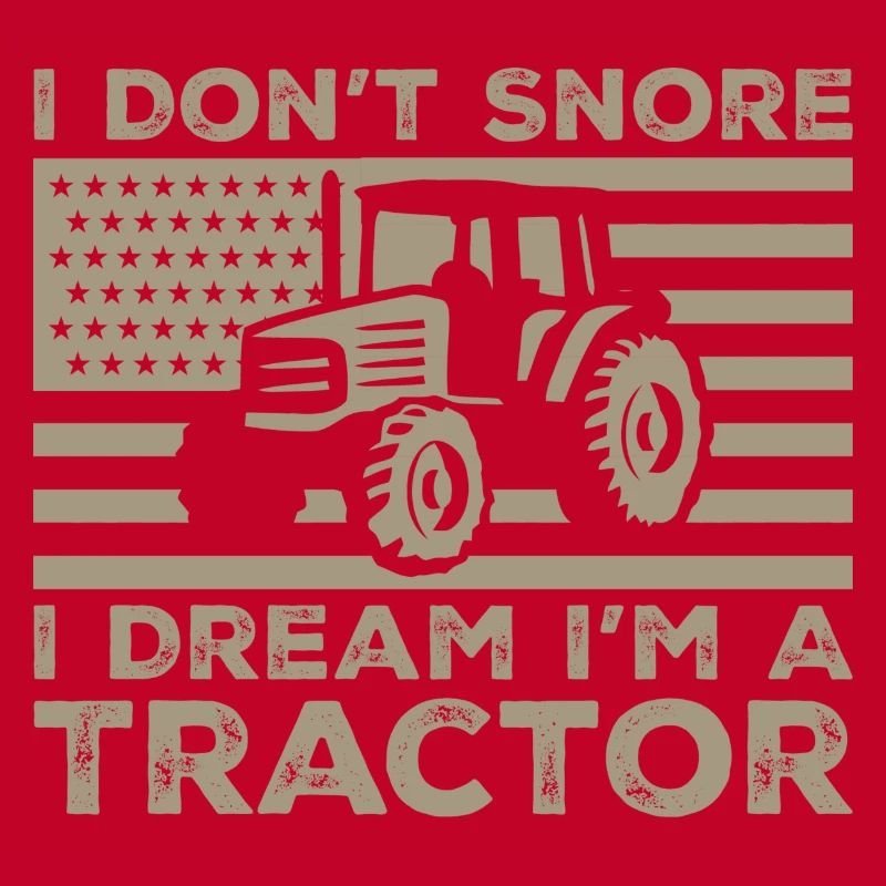 Ich schnarche nicht, ich träume, ich bin ein Traktor
