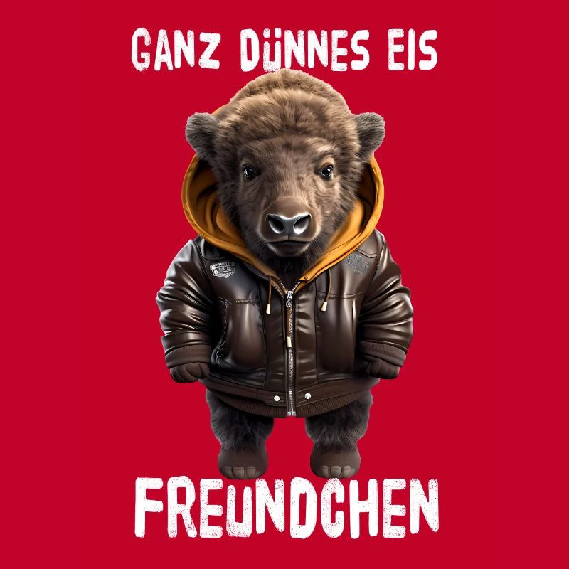 Ganz Dünnes Eis Freundchen Bison