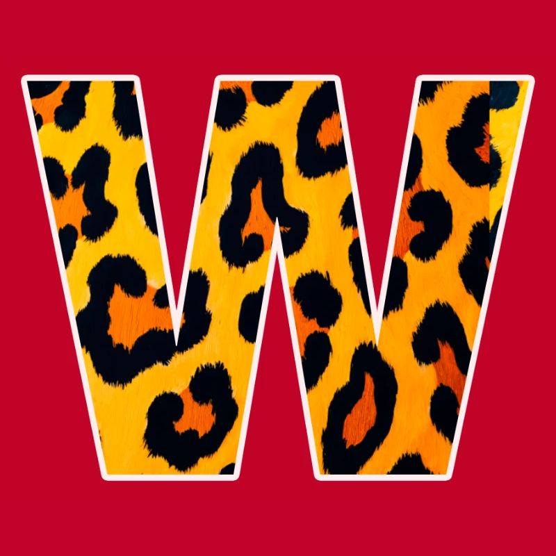 W Leopard Print Kraft