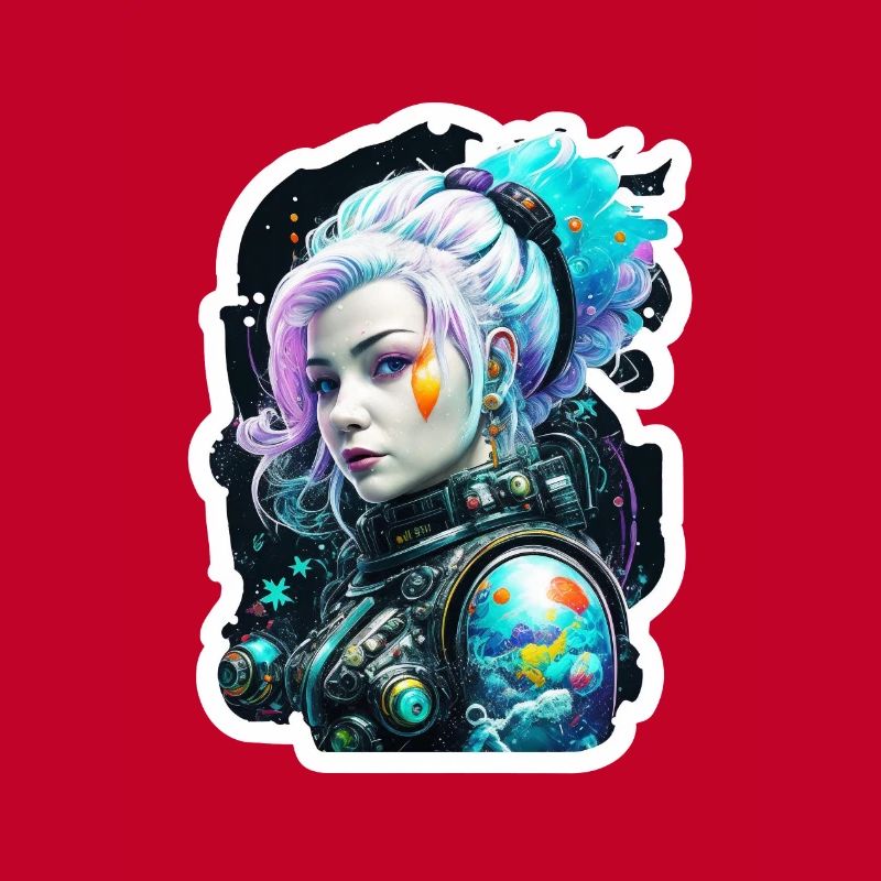 Astronaute de l’espace sirène princesse de glace