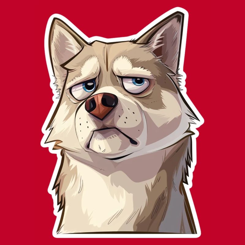 Grumpy the Husky