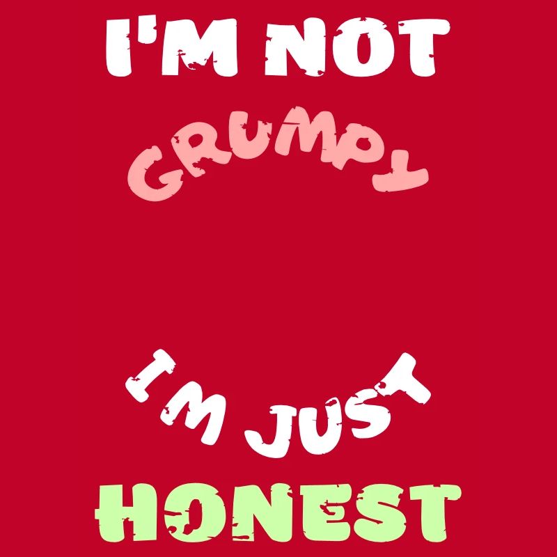 Funny grumpy moody angry honest vector