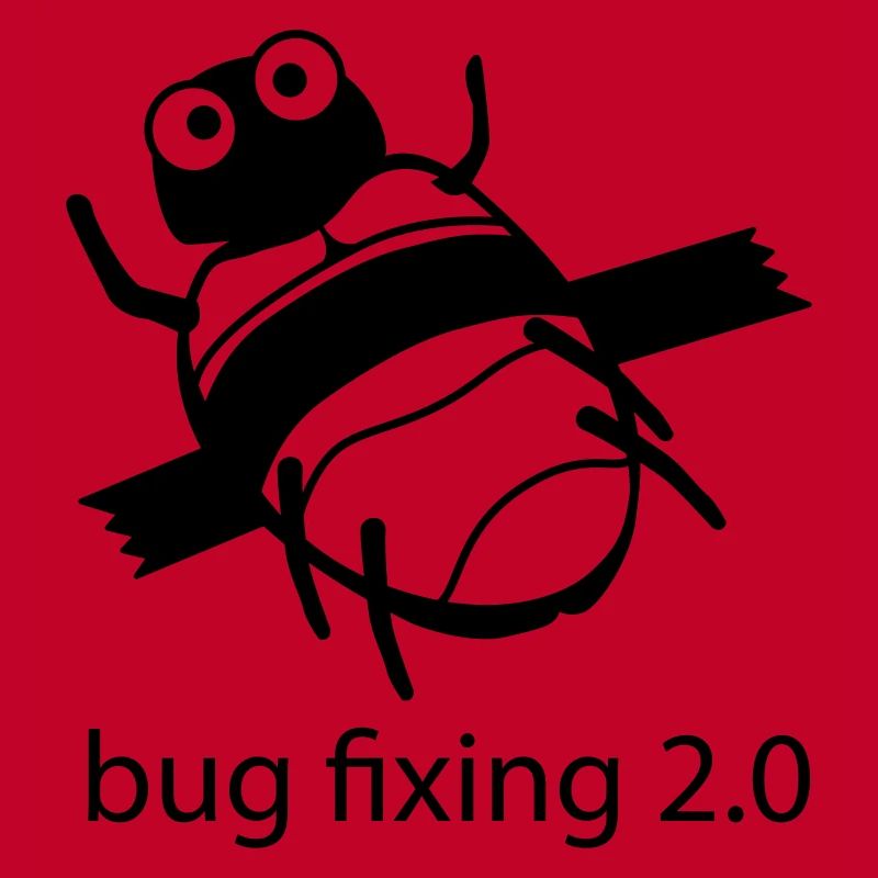 bug fixing einfarbig
