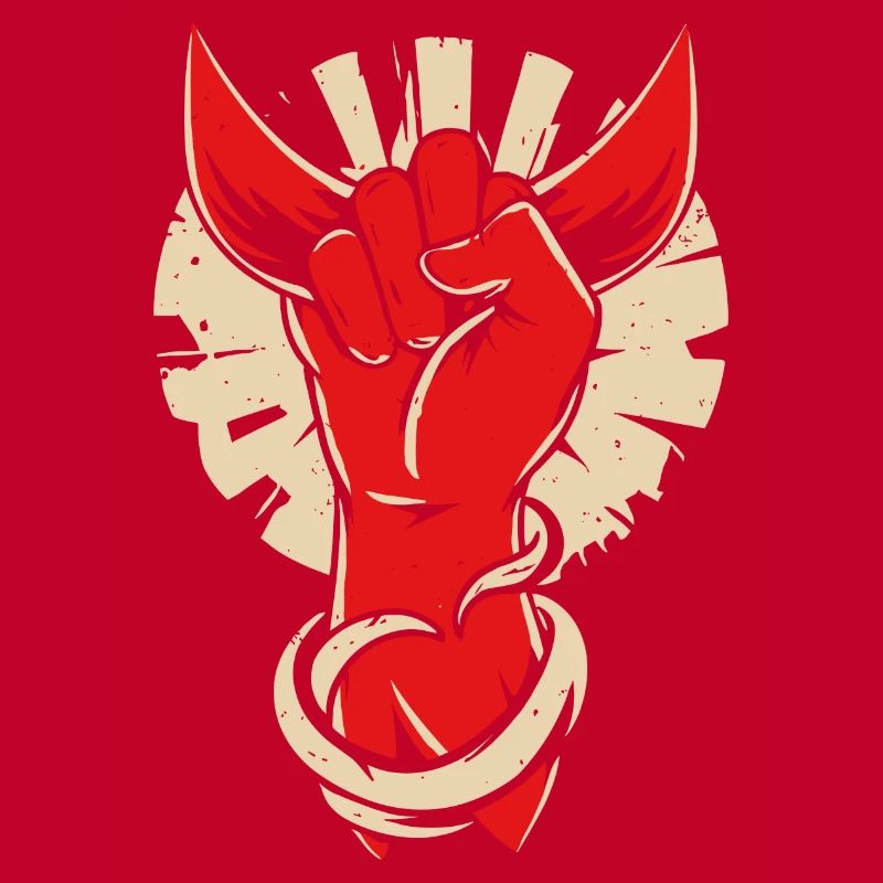Devil horns hand
