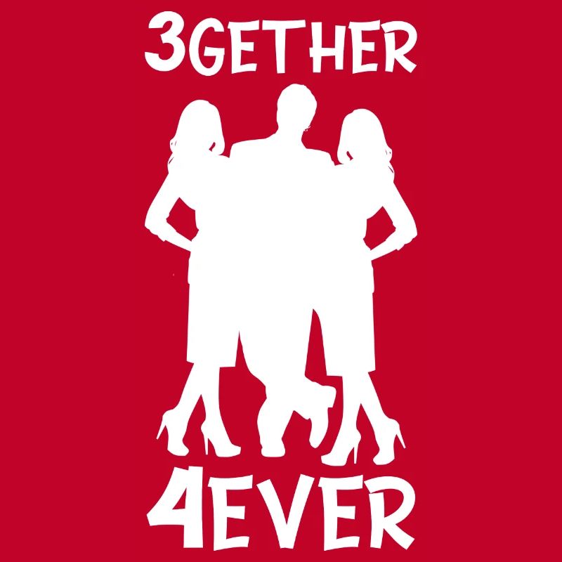 Polyamory Throuple Gift 3gether 4ever Poly