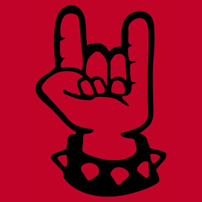 signe cornu metal fork rock hand sign devil hard