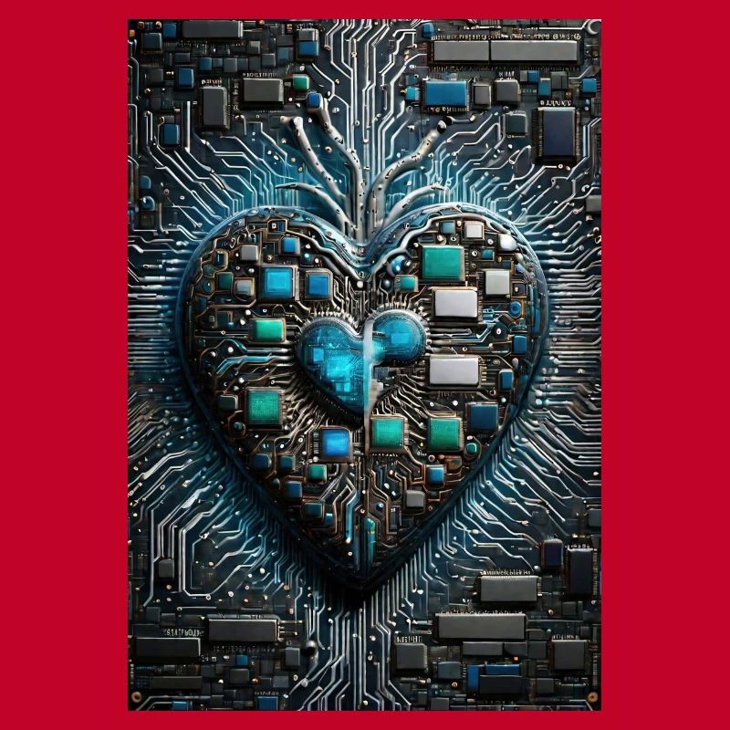 Das Herzstück der Valentinstags-CPU eines Computermanns