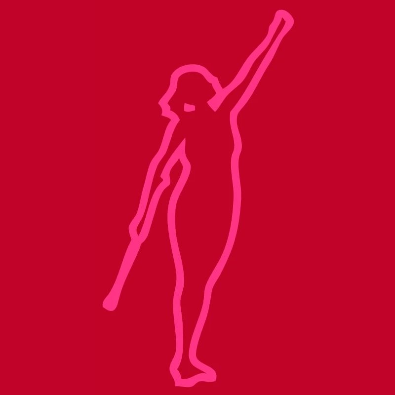 danseuse twirling baton trace2