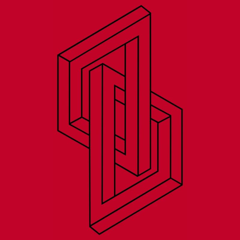 Optical Illusion - Impossible figure - Geometry