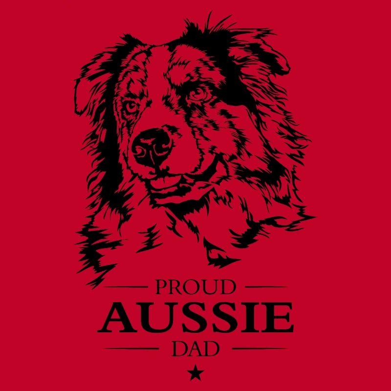Aussie Dad Australian Shepherd Hunde Hund Wilsigns