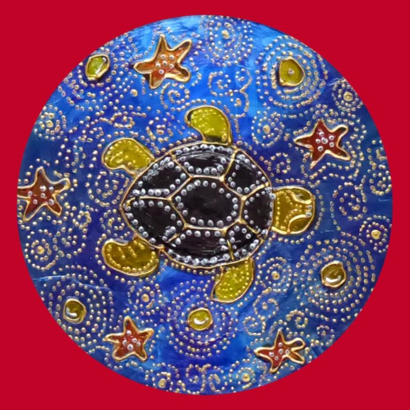 Modified blue cd turtle 1