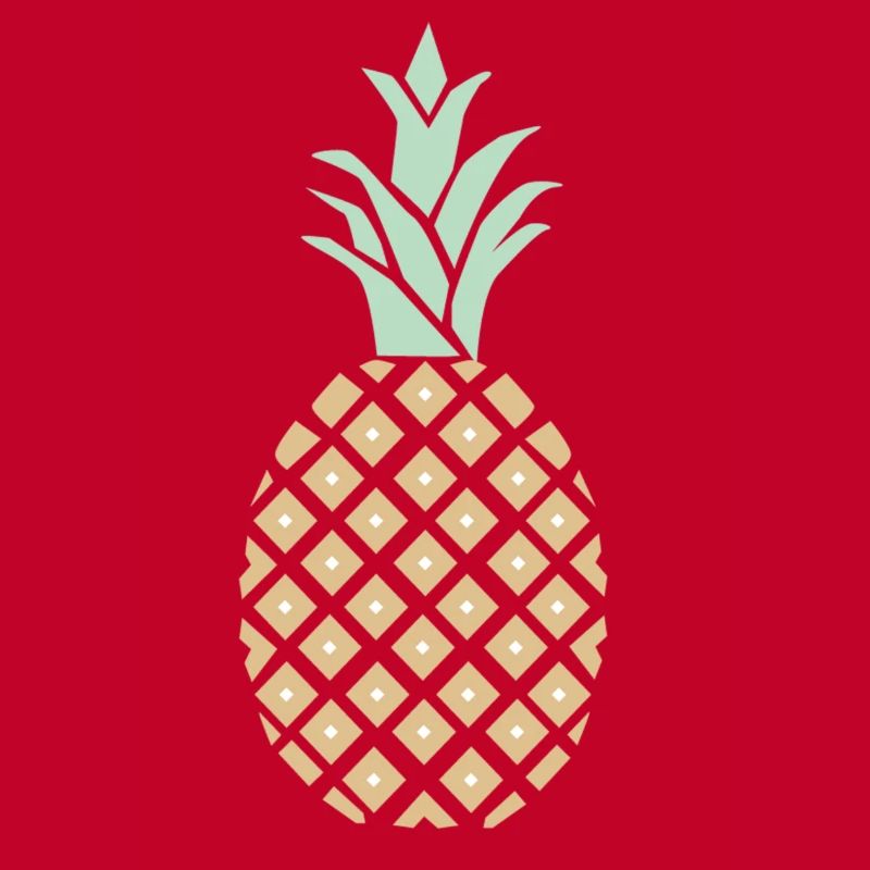 Pineapple with pattern